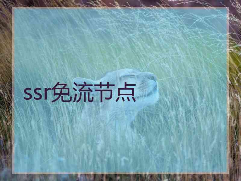 ssr免流节点