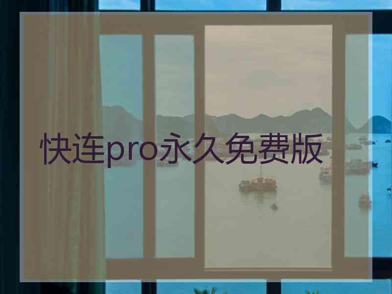 快连pro永久免费版