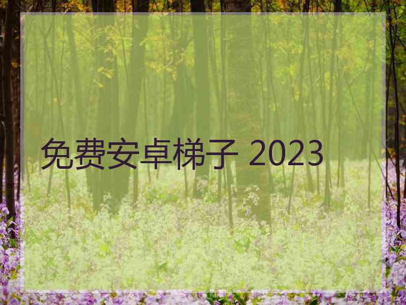 免费安卓梯子 2023