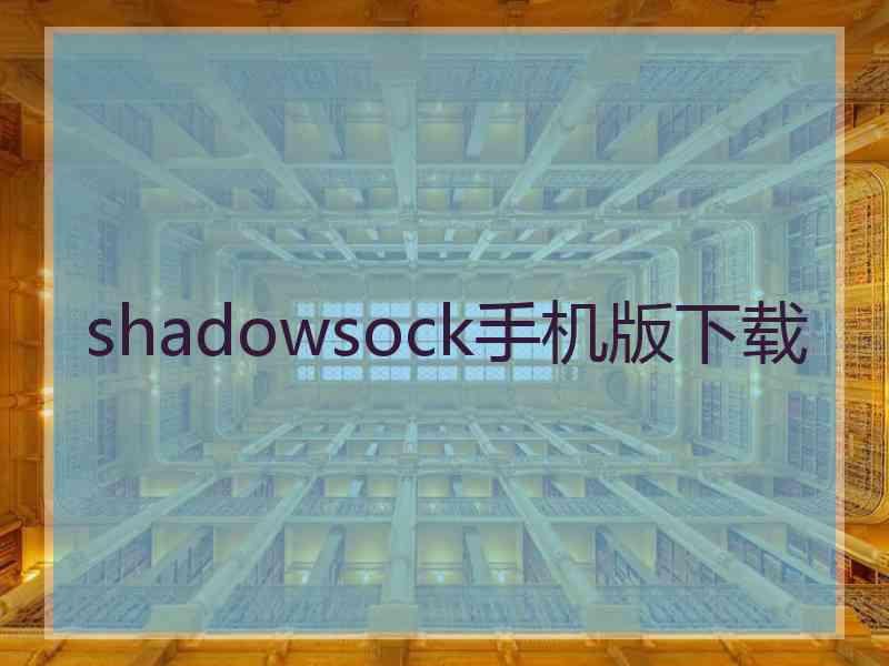 shadowsock手机版下载