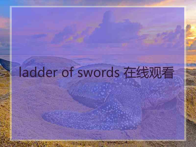 ladder of swords 在线观看