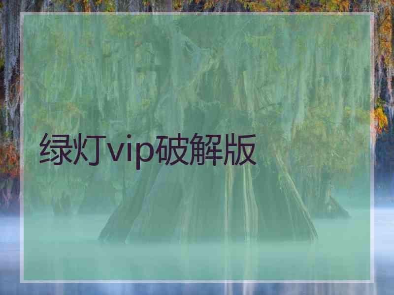 绿灯vip破解版