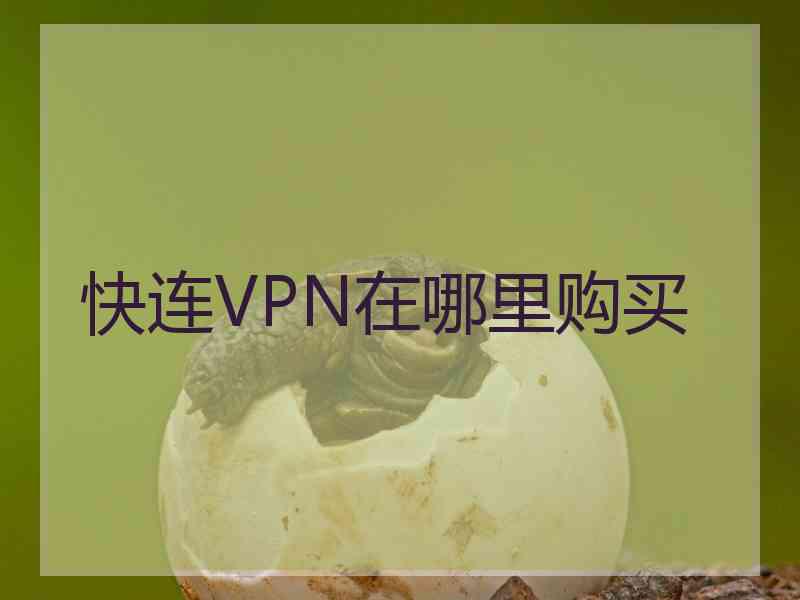 快连VPN在哪里购买