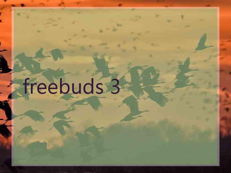 freebuds 3