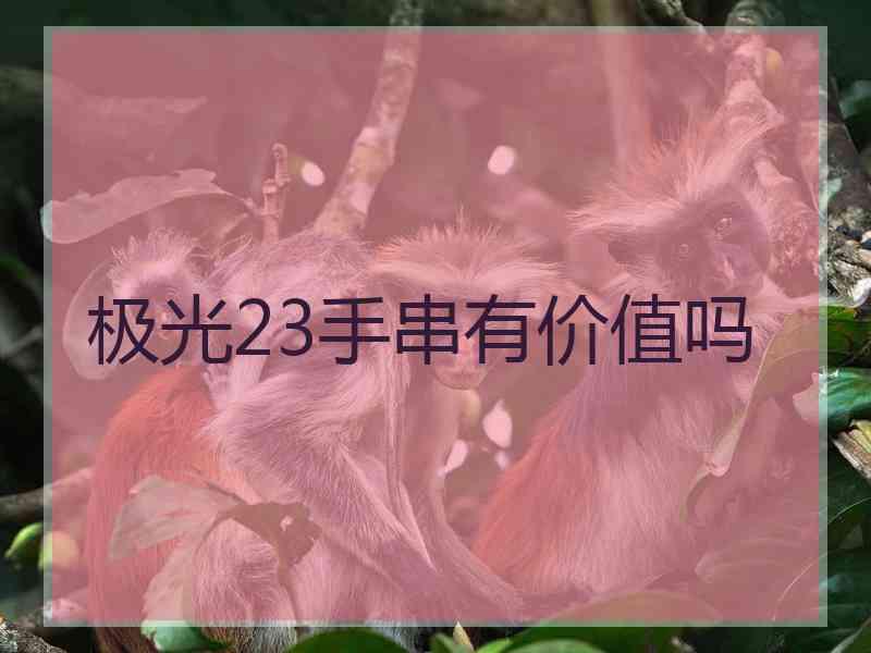 极光23手串有价值吗