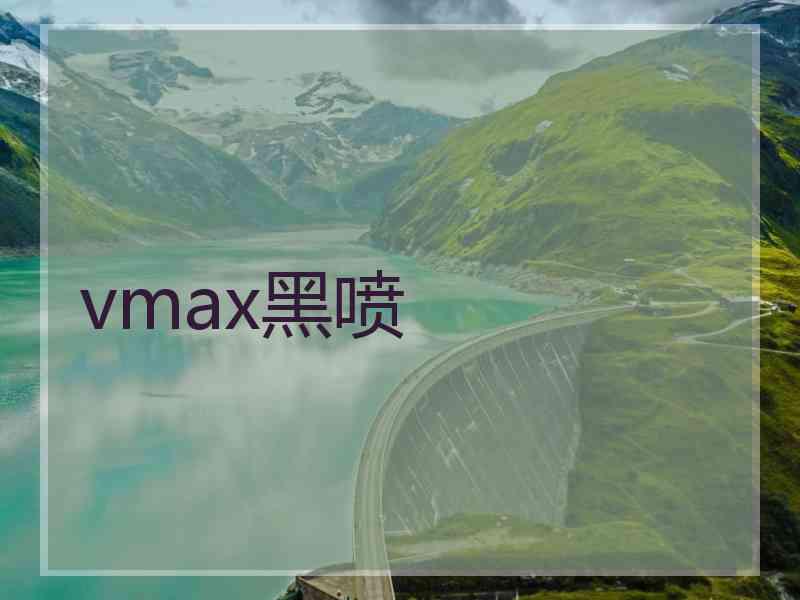 vmax黑喷