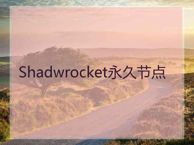 Shadwrocket永久节点