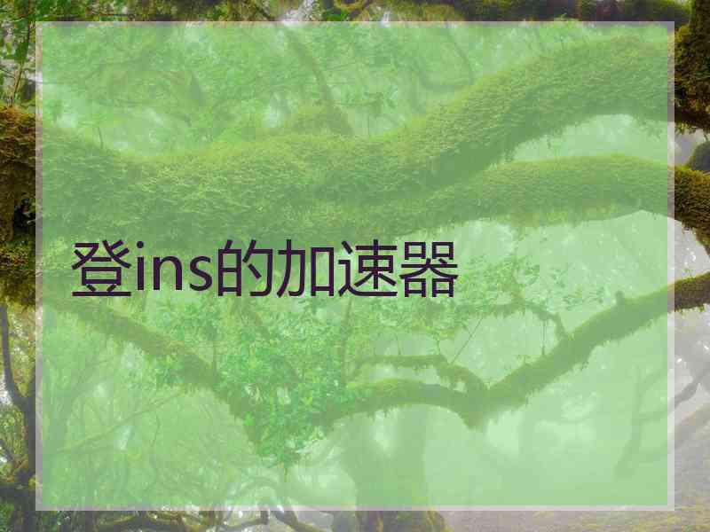 登ins的加速器