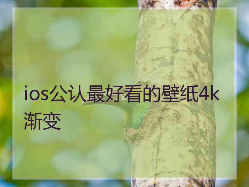 ios公认最好看的壁纸4k渐变