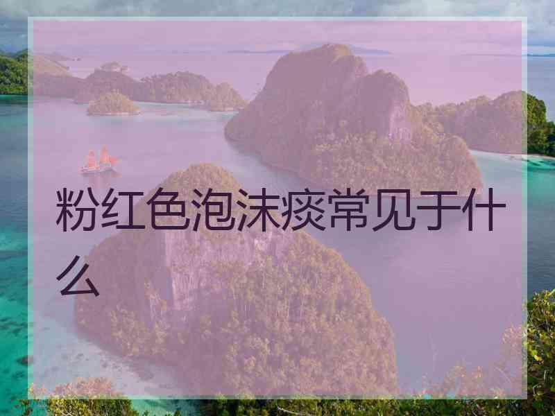 粉红色泡沫痰常见于什么