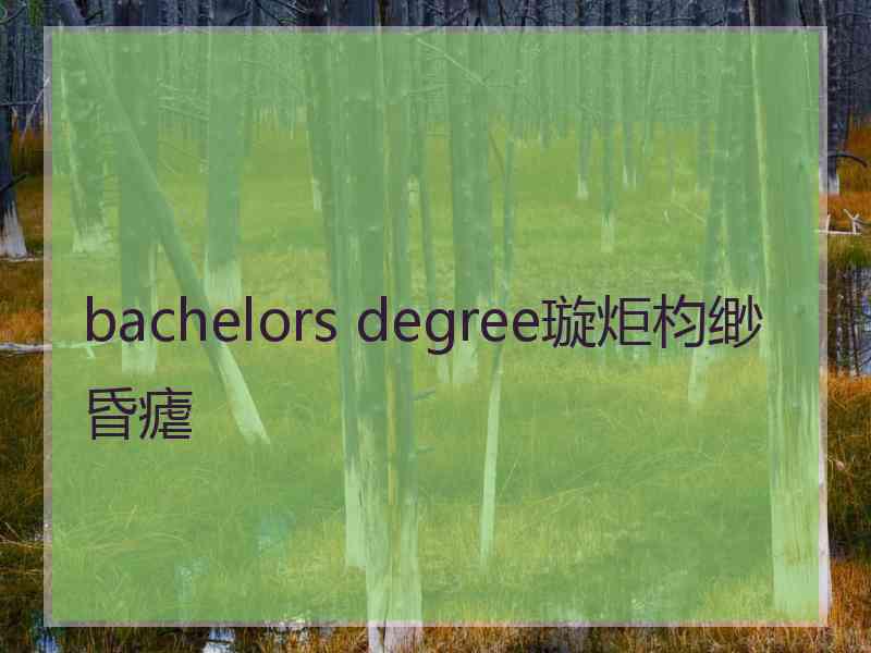 bachelors degree璇炬枃缈昏瘧