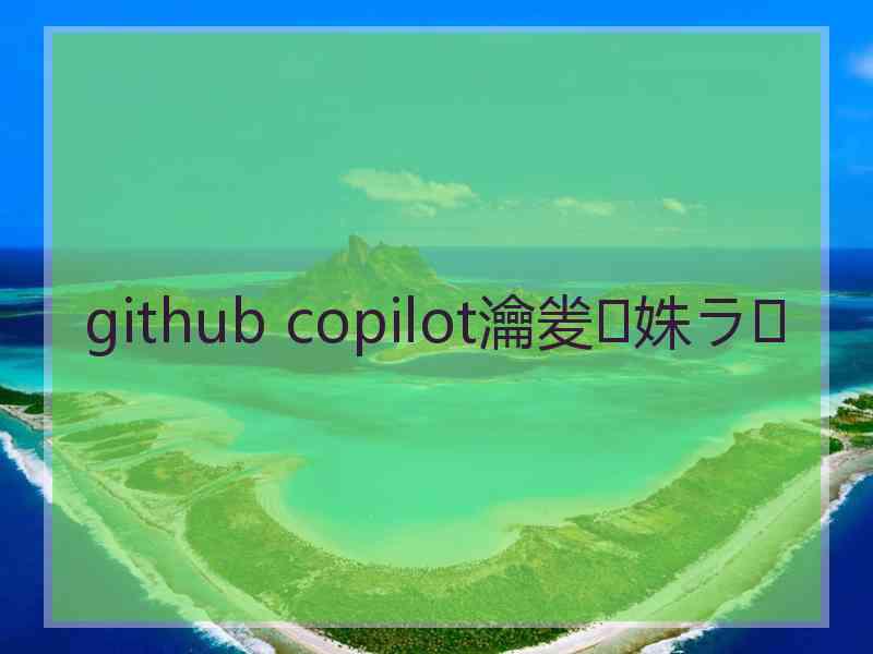 github copilot瀹夎姝ラ