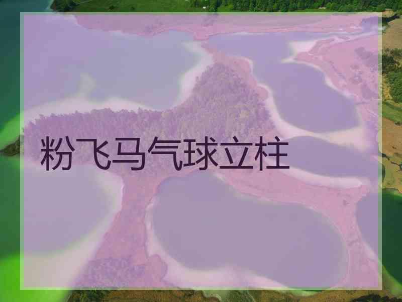 粉飞马气球立柱