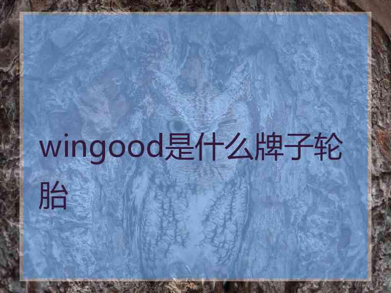 wingood是什么牌子轮胎