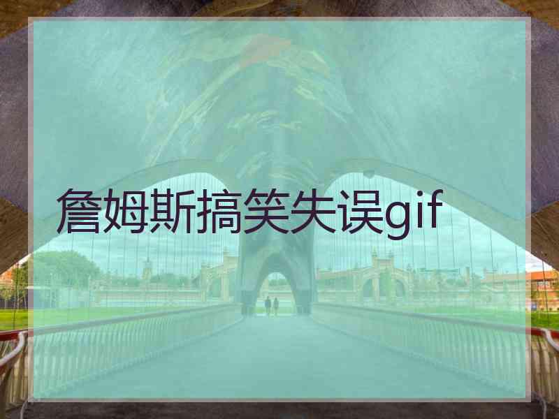 詹姆斯搞笑失误gif