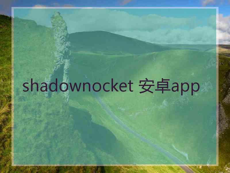 shadownocket 安卓app