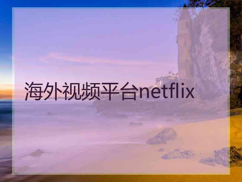 海外视频平台netflix