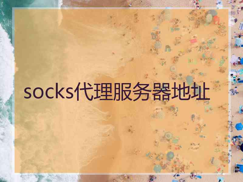 socks代理服务器地址