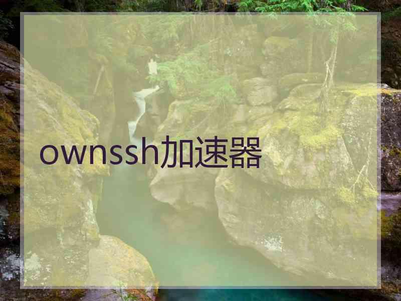 ownssh加速器