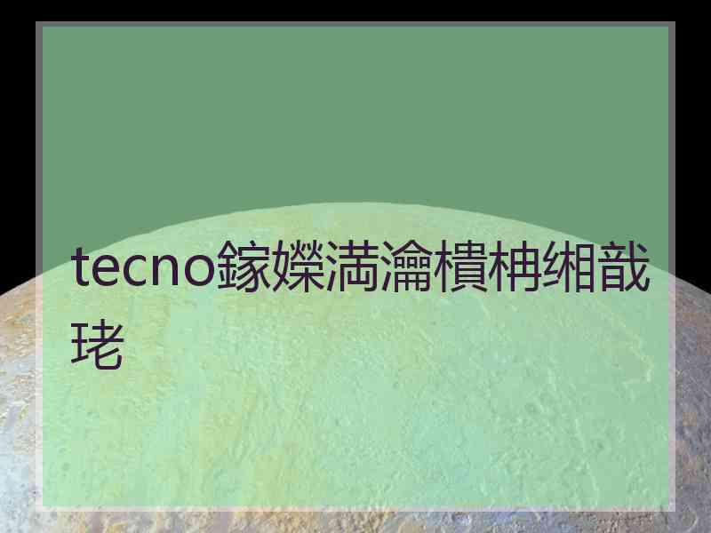 tecno鎵嬫満瀹樻柟缃戠珯