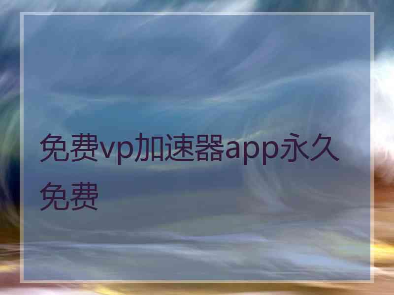 免费vp加速器app永久免费