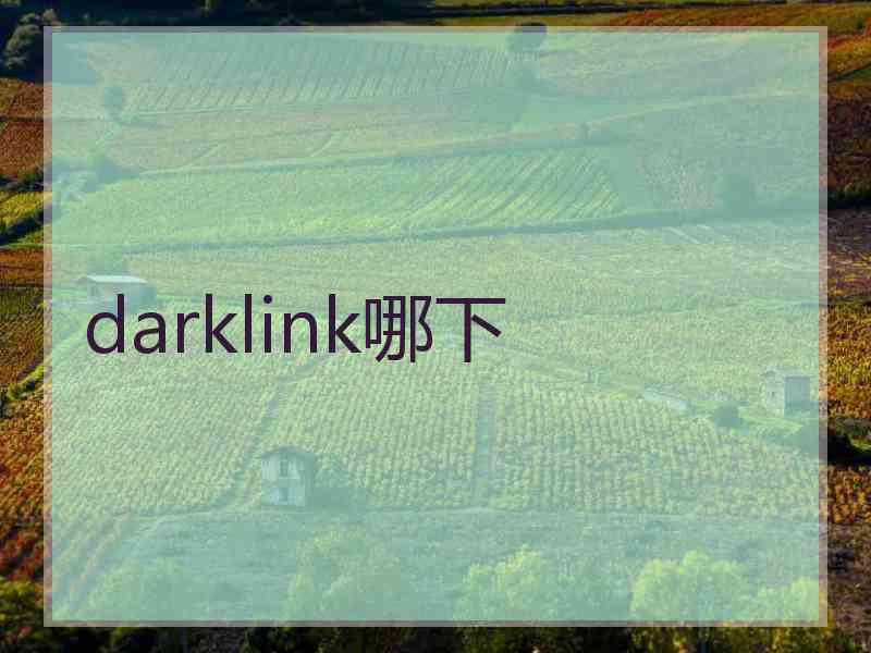 darklink哪下