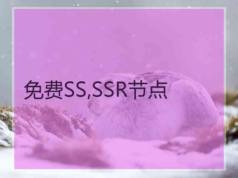 免费SS,SSR节点