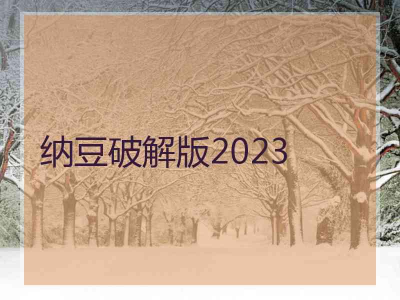 纳豆破解版2023