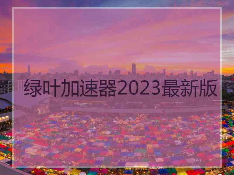 绿叶加速器2023最新版