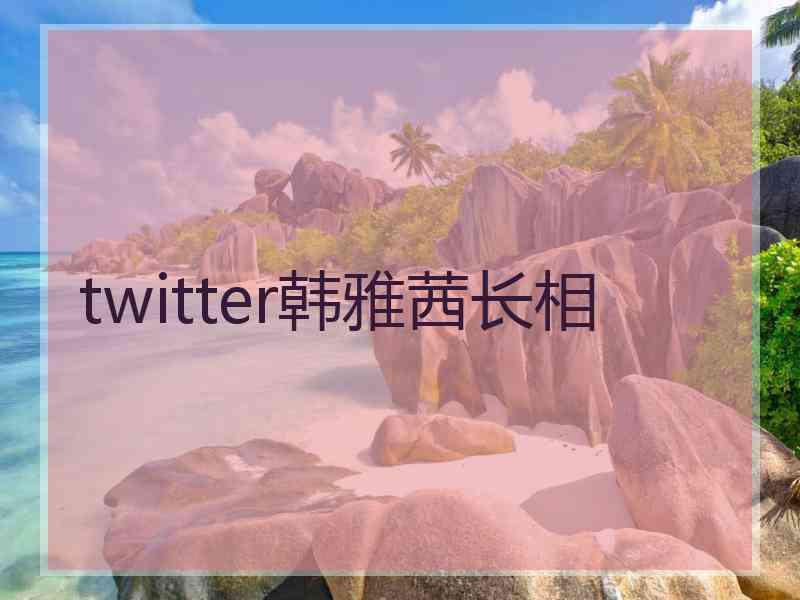 twitter韩雅茜长相