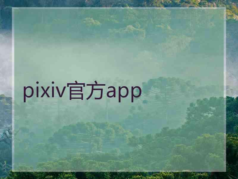 pixiv官方app