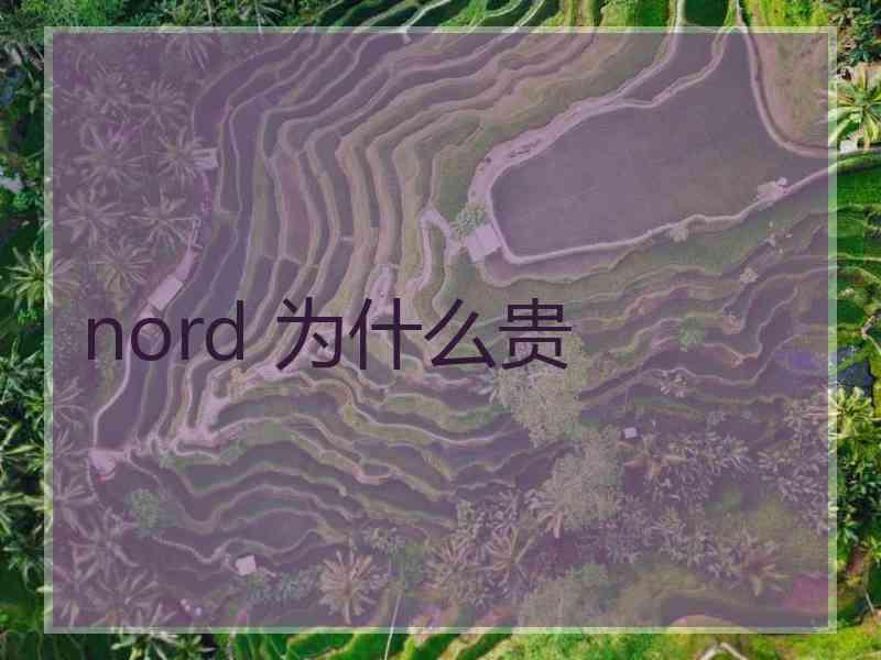 nord 为什么贵