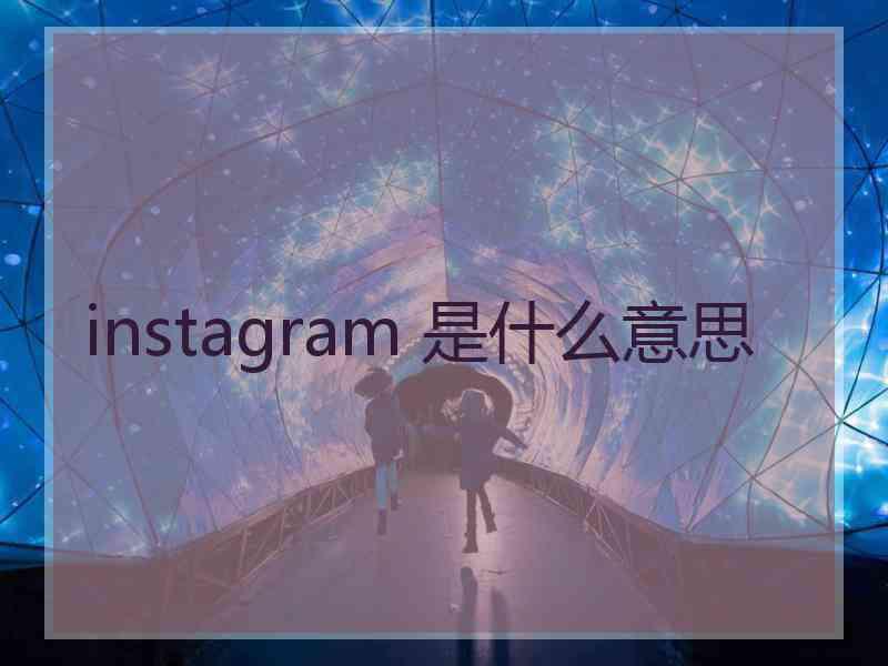 instagram 是什么意思