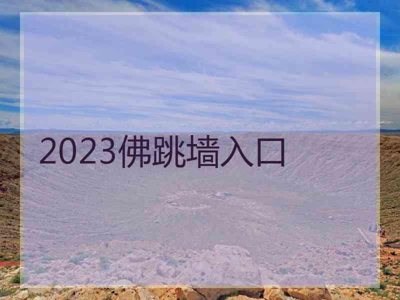 2023佛跳墙入口