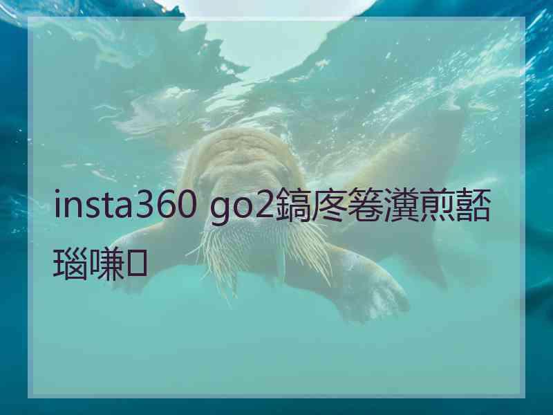 insta360 go2鎬庝箞瀵煎嚭瑙嗛