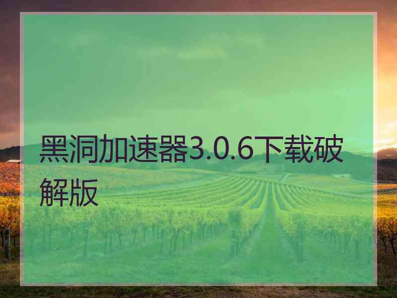 黑洞加速器3.0.6下载破解版