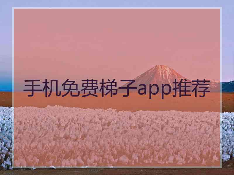 手机免费梯子app推荐