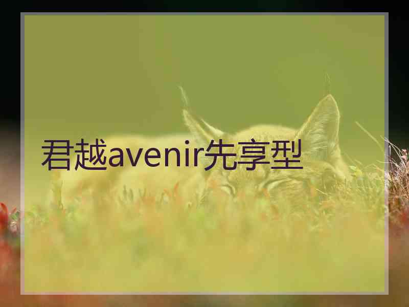 君越avenir先享型