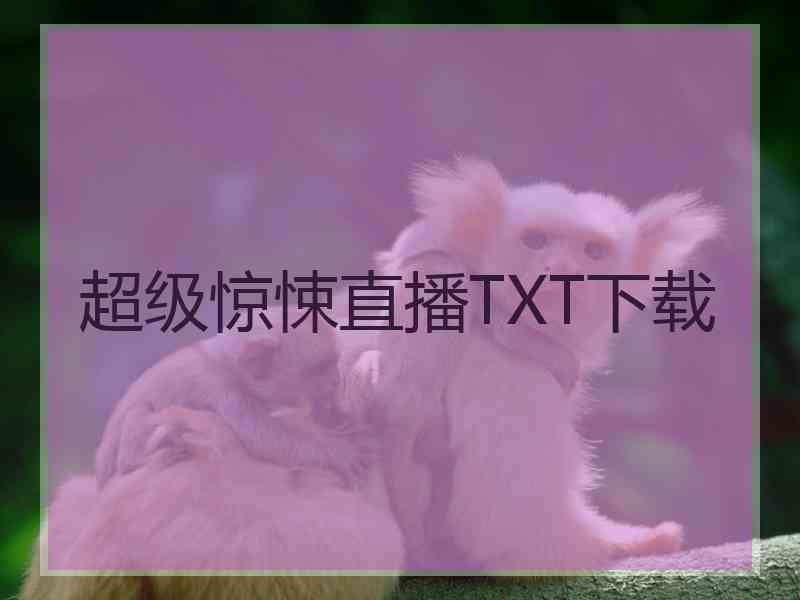 超级惊悚直播TXT下载