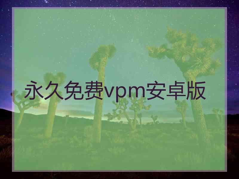 永久免费vpm安卓版