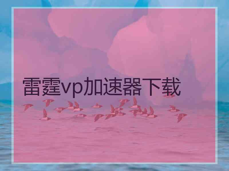 雷霆vp加速器下载