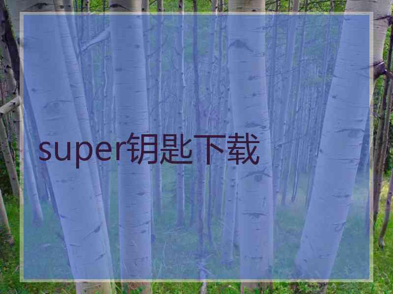 super钥匙下载