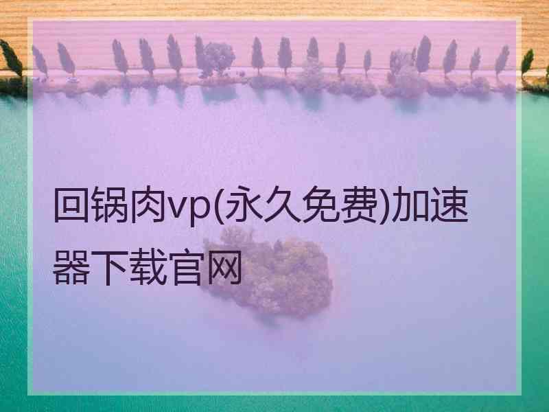 回锅肉vp(永久免费)加速器下载官网