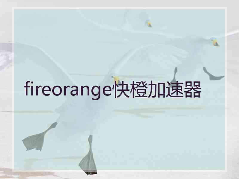 fireorange快橙加速器