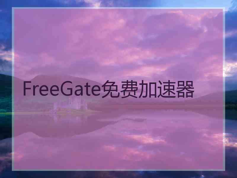 FreeGate免费加速器