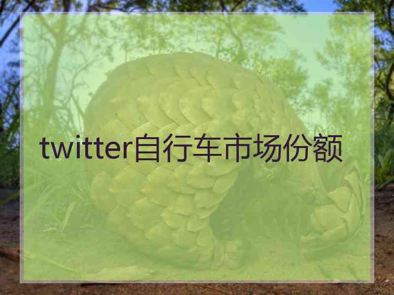 twitter自行车市场份额