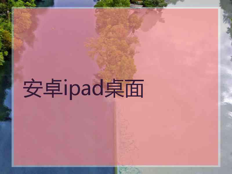 安卓ipad桌面