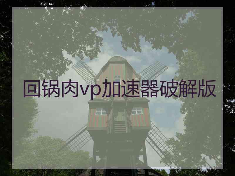 回锅肉vp加速器破解版