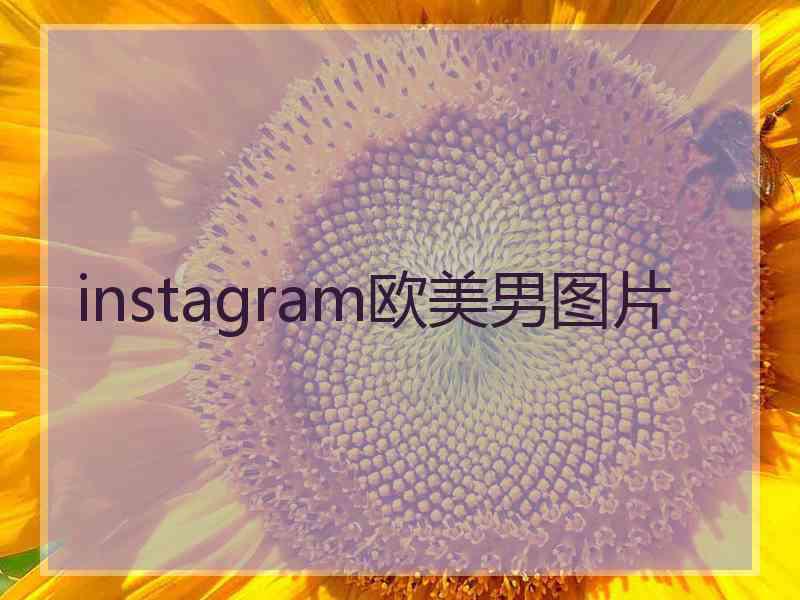 instagram欧美男图片