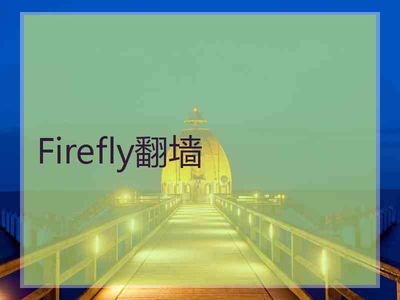 Firefly翻墙